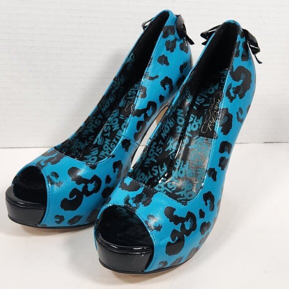 Iron Fist Leopard Cheetah Print Pumps Size 6 - Picture 5 of 6